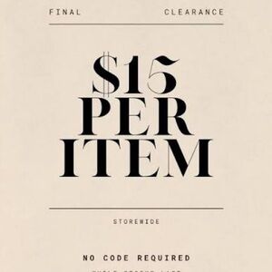 ALL Items $15 or make me an offer